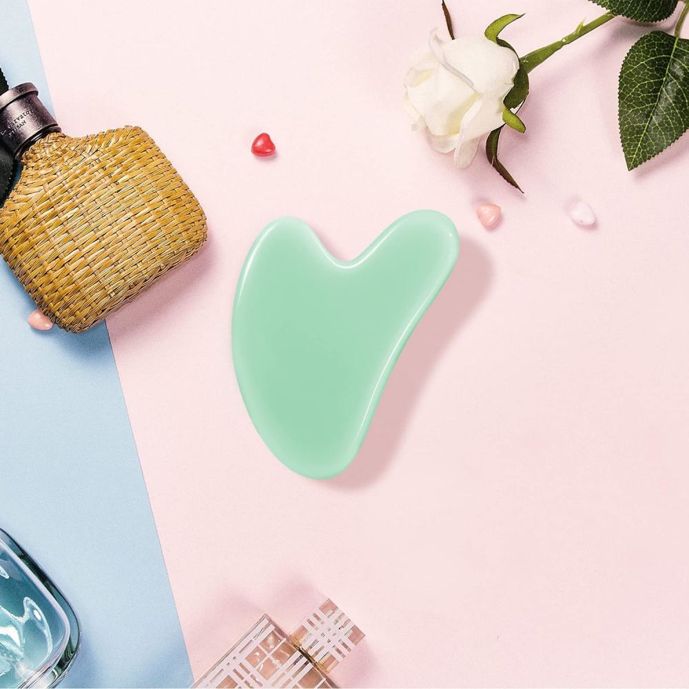 Spot factory wholesale natural rose quartz jade scraping board multi-material jade scraping sheet face eye massager