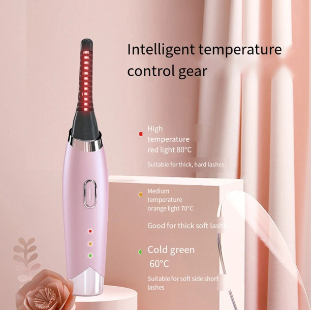 Heated Eyelash Curling Pen Intelligent Temperature Control