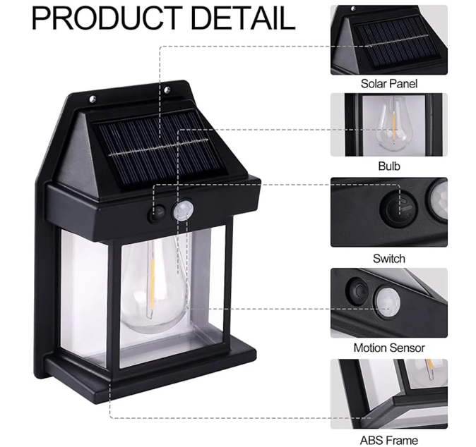 Outdoor Solar Wall Lamp Product Details